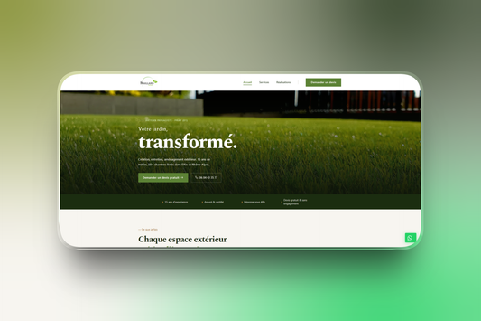 Site Vitrine – Modèle Artisan