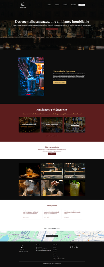 Site Vitrine - Modèle Commerçant / Profession Libérale
