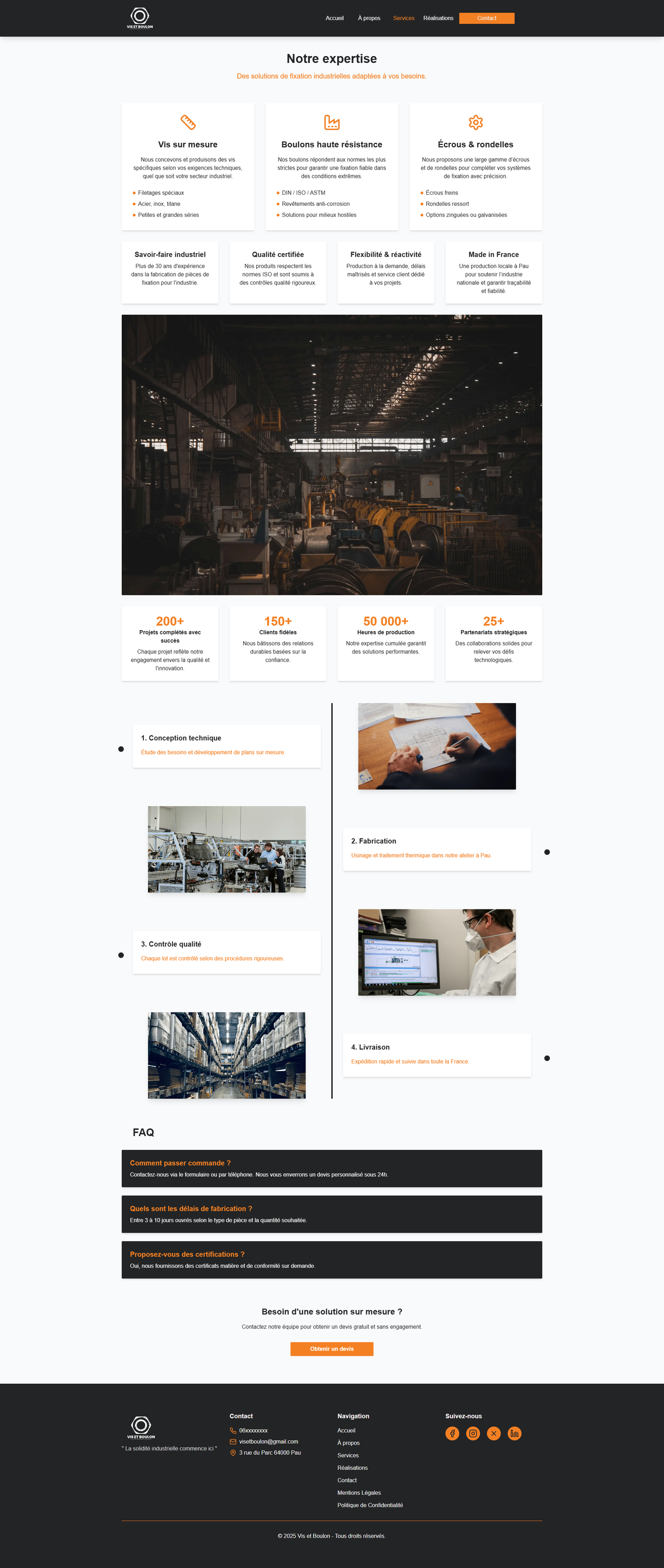 Site Vitrine - Modèle TPE / PME