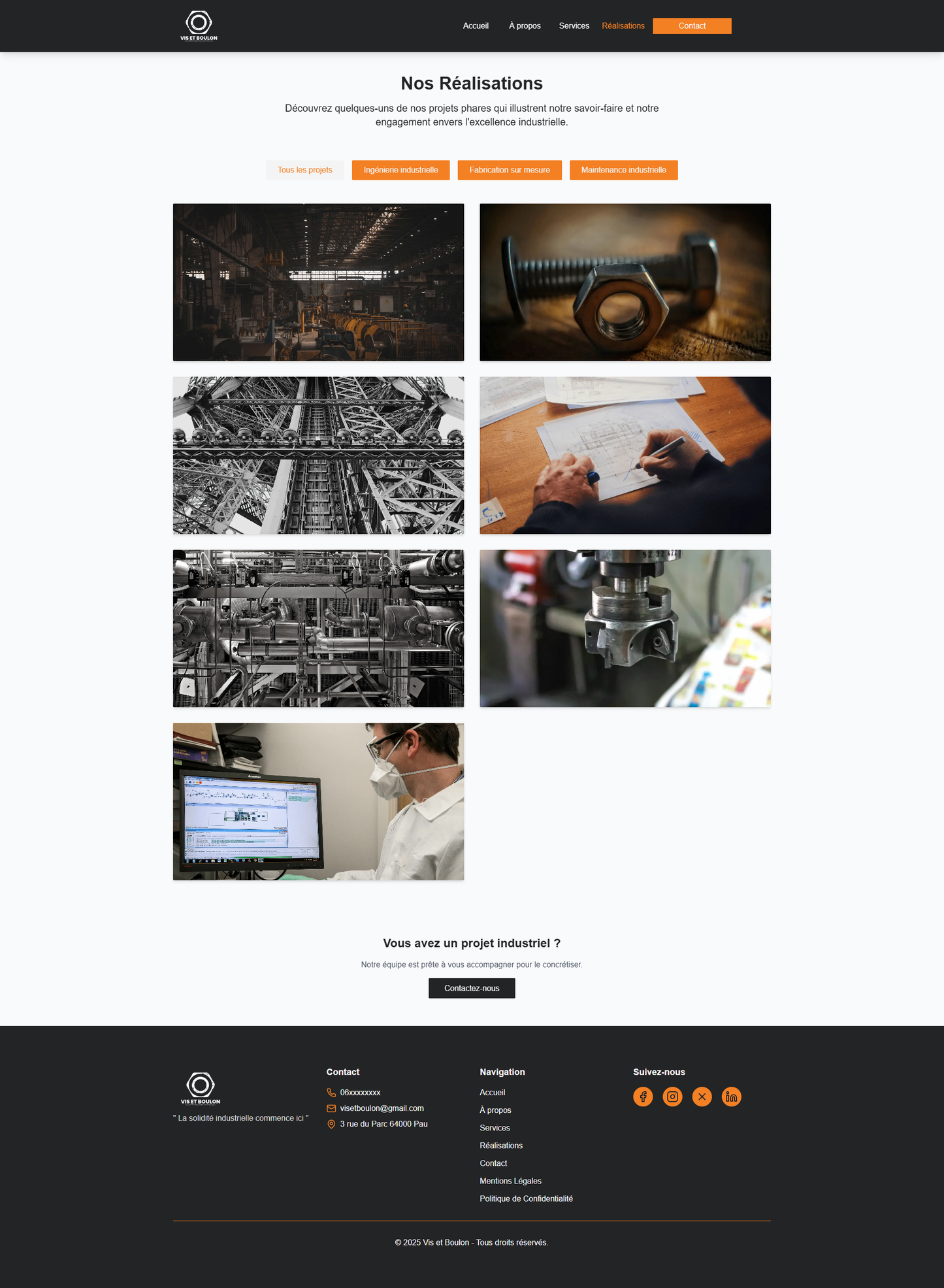 Site Vitrine - Modèle TPE / PME
