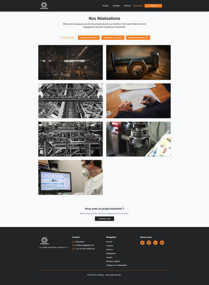 Site Vitrine - Modèle TPE / PME